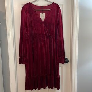Red Velvet Dress